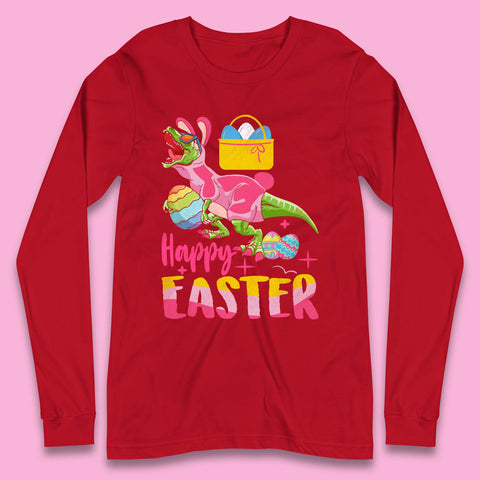 Happy Dinosaur Easter Long Sleeve T-Shirt