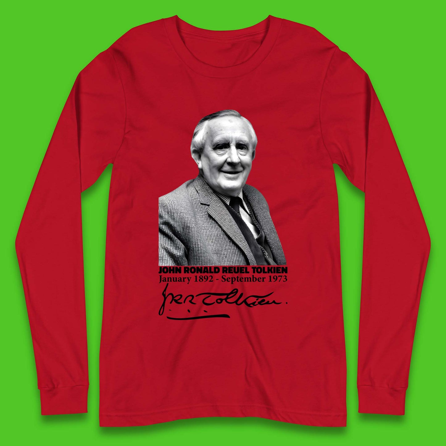John Ronald Reuel Tolkien Signature Long Sleeve T-Shirt