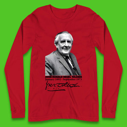 John Ronald Reuel Tolkien Signature Long Sleeve T-Shirt