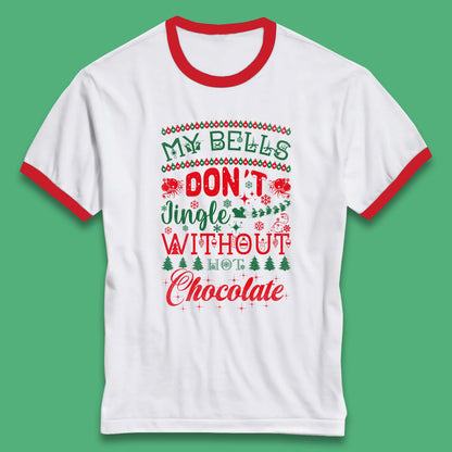 funny christmas chocolate ringer t shirt