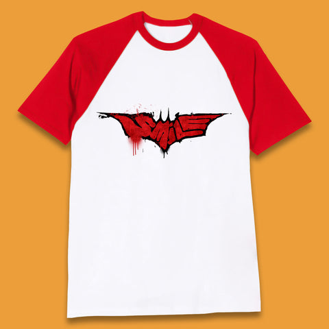 Smile Batman Logo Batman Beyond Superhero Animated Television Series DC Comics Superhero Baseball T Shirt