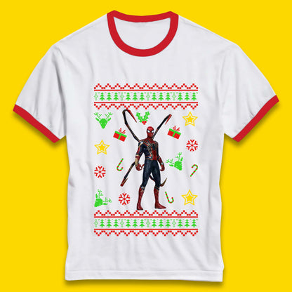 Spiderman Christmas Ringer T-Shirt