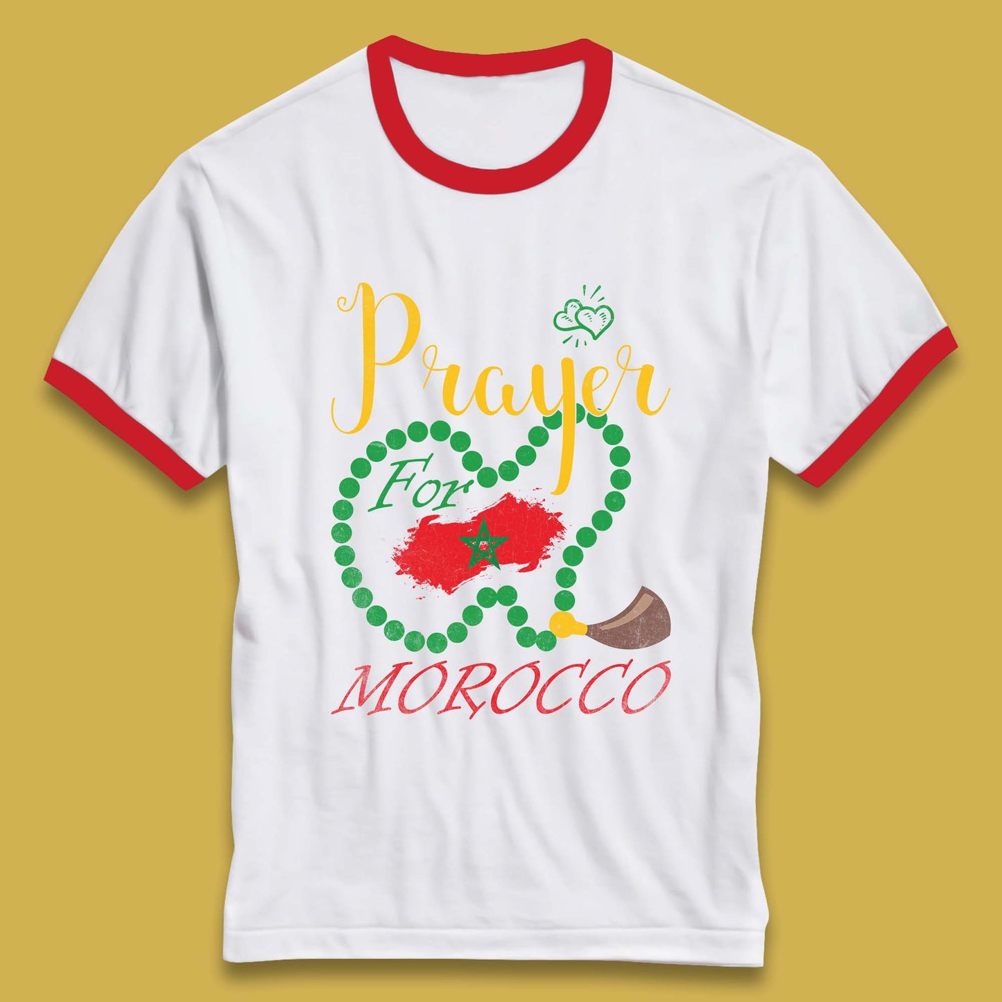 Prayer For Morocco Stay Strong Morocco Earthquake Support Ringer T Shirt