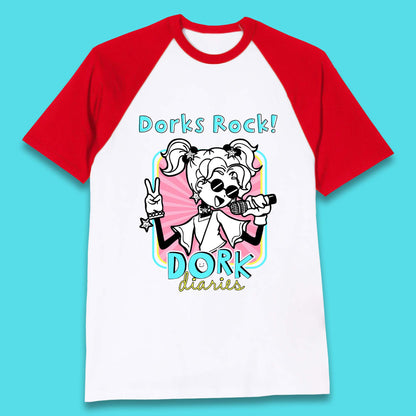 Dorks Rock Dork Diaries Baseball T-Shirt