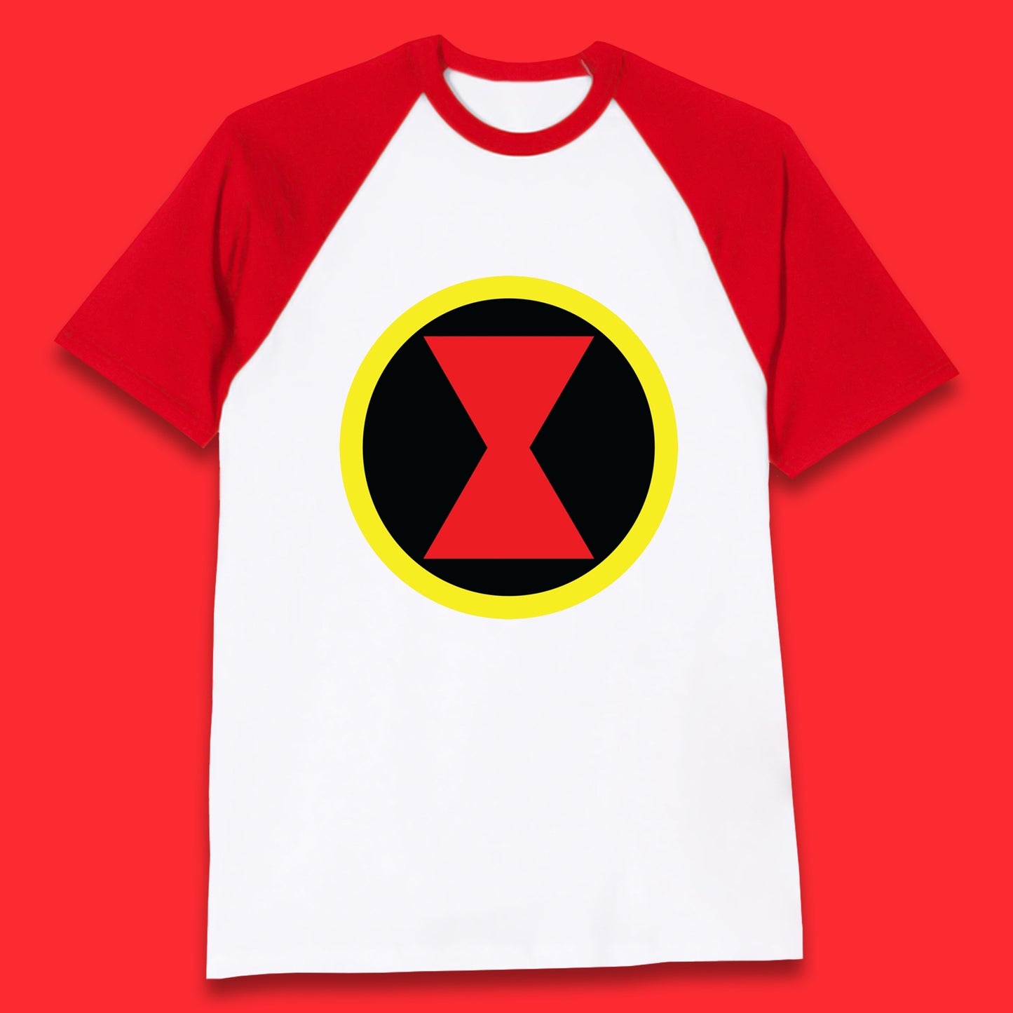 Black Widow Diy Black Symbol Logo Marvel Avengers Superhero Marvel Comics Gift for Marvel Fan Baseball T Shirt