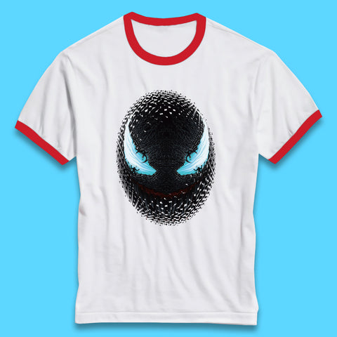 Marvel Venom Amoled Angry Venom Logo Marvel Avengers Superheros Movie Character Ringer T Shirt