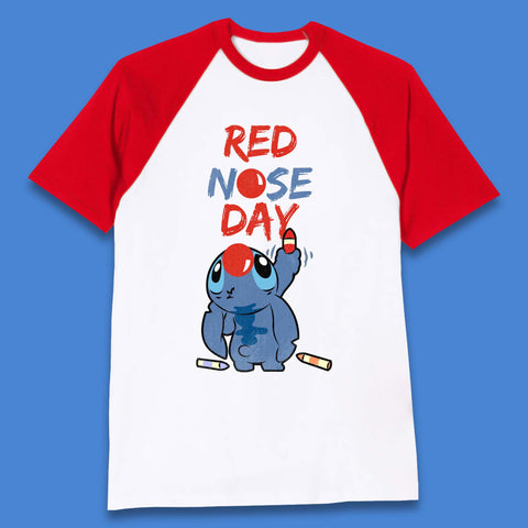 Red Nose Day Stitch Baseball T-Shirt