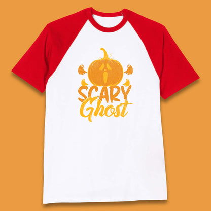 Scary Ghost Halloween Scream Ghost Face Horror Scary Pumpkin Ghostface Baseball T Shirt