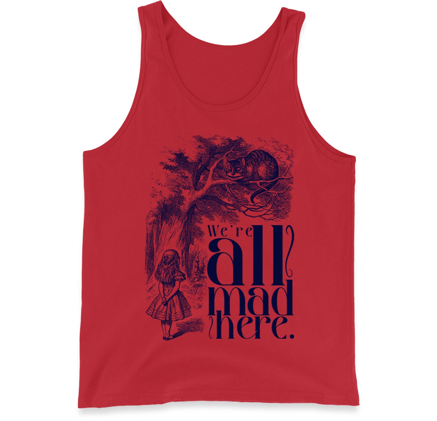 Alice And Cheshire Cat Tank Top