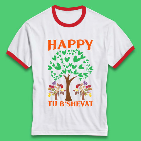Happy Tu B'Shevat Ringer T-Shirt