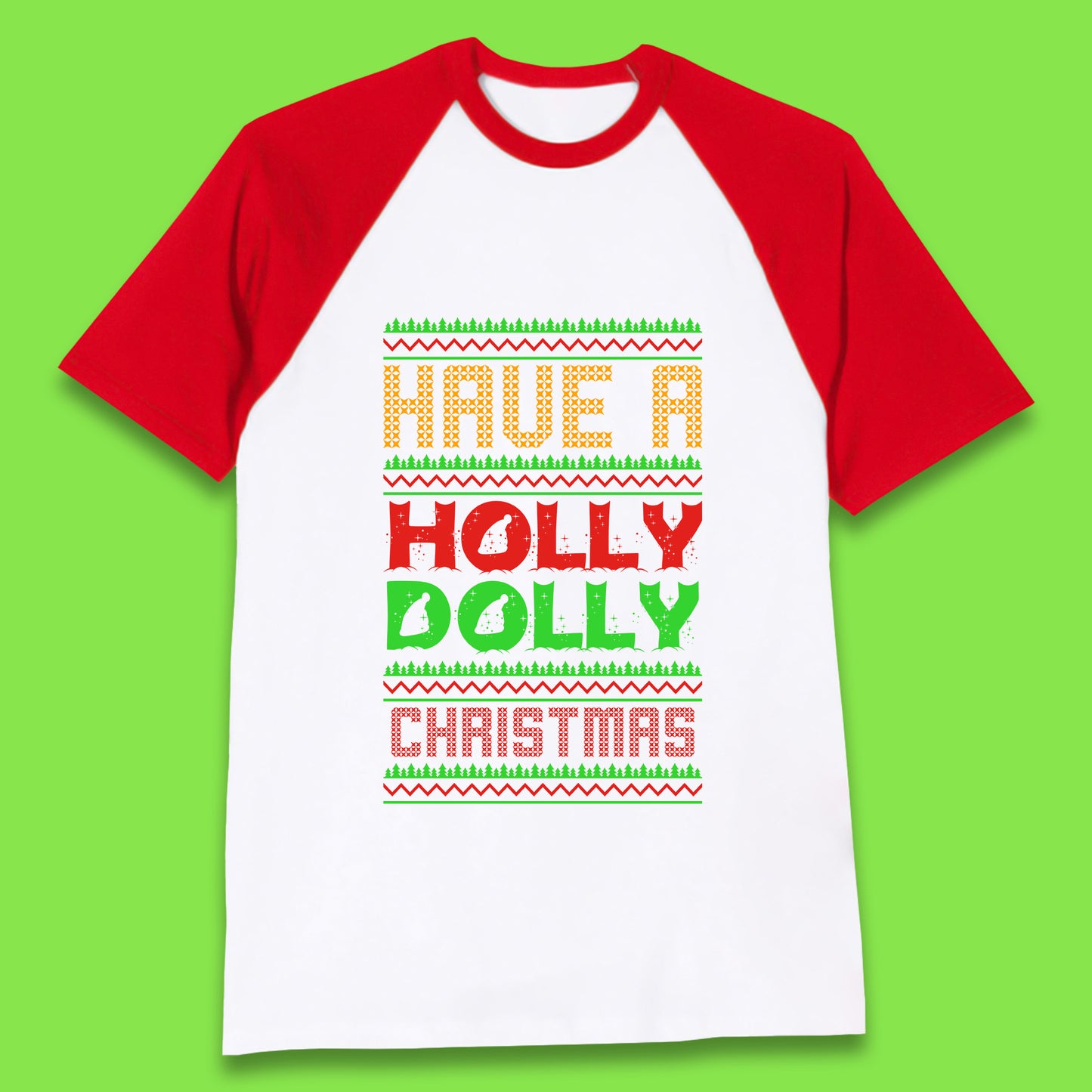 holly dolly christmas baseball t shirt