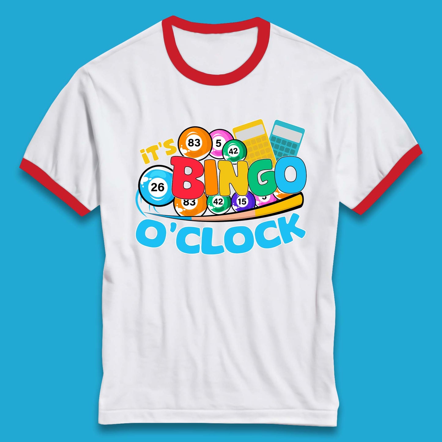 It's Bingo O'Clock Ringer T-Shirt
