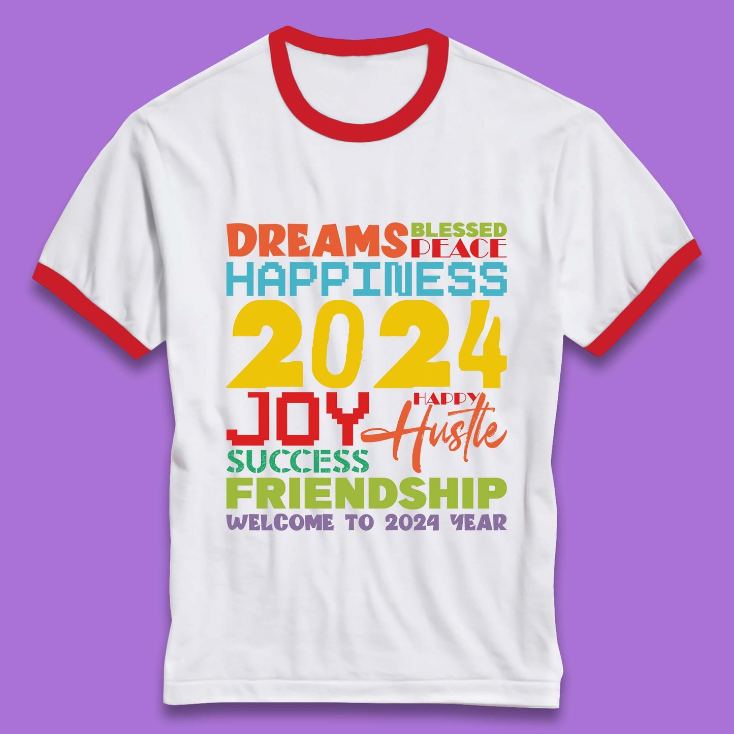 Welcome To 2024 Year Ringer T-Shirt