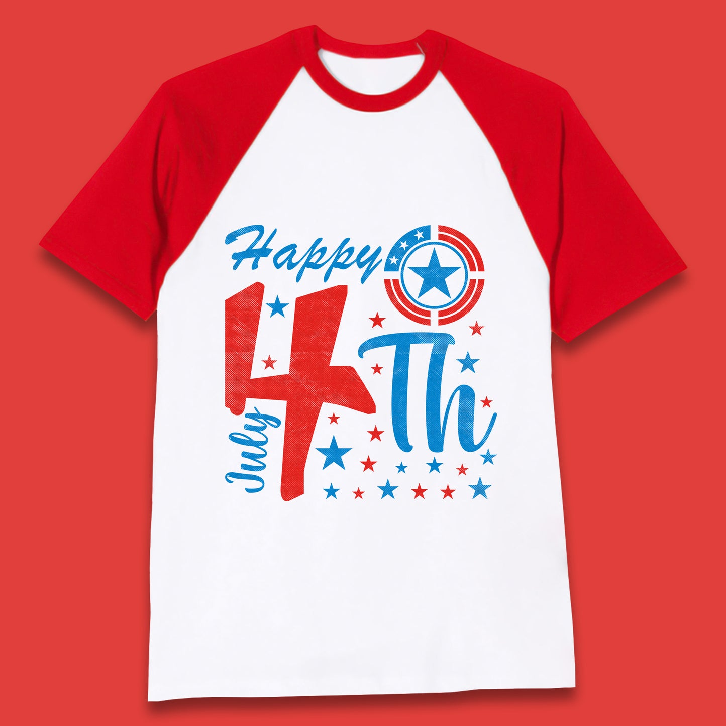 Happy 4th July United States Of America Independence Day Patriotic Celebration Fourth Of July Baseball T Shirt