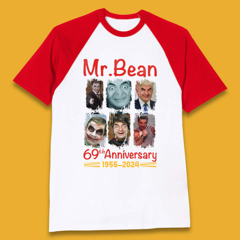 Mr. Bean 69th Anniversary Baseball T-Shirt