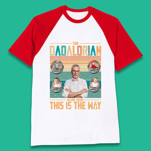 Personalised The Dadalorian Baseball T-Shirt