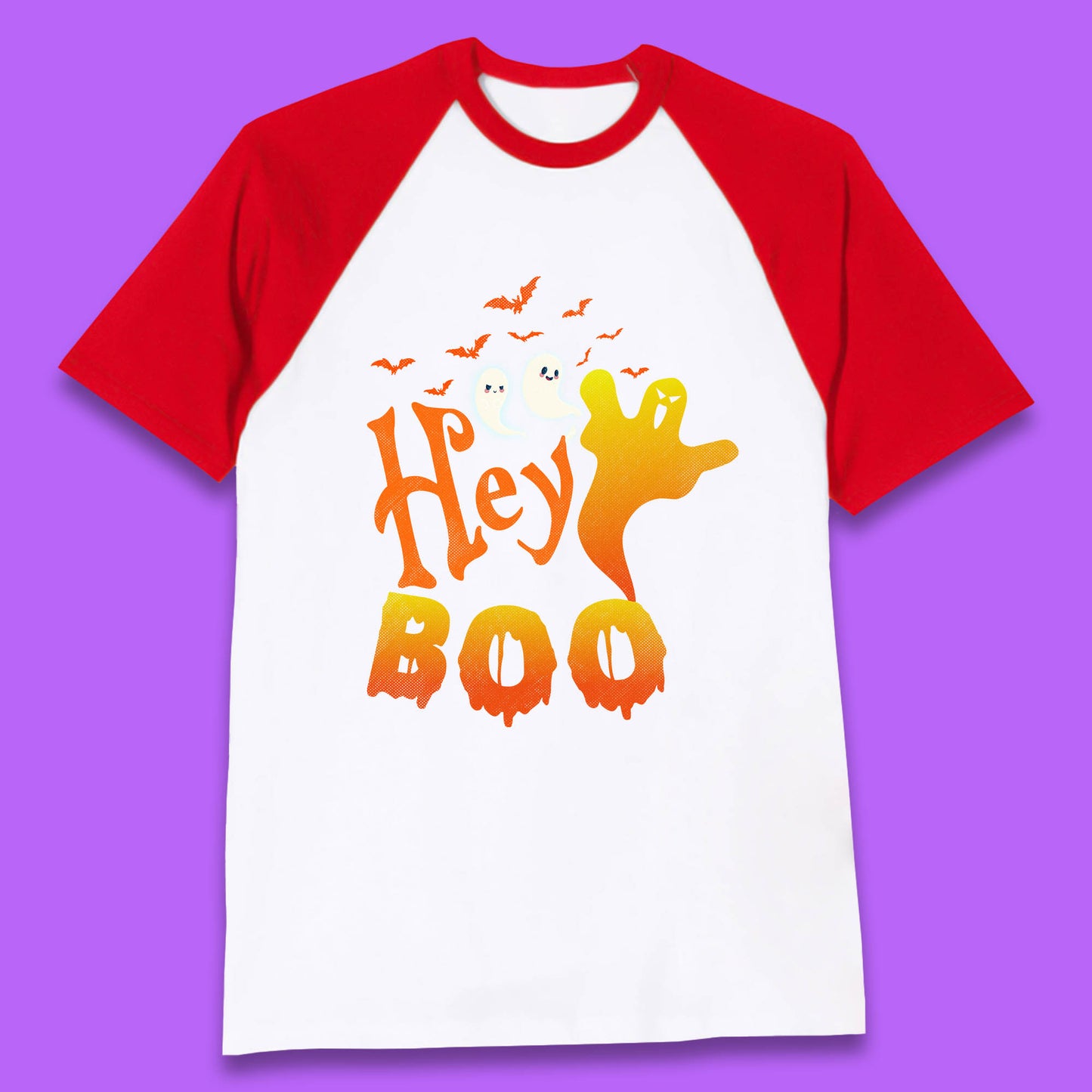 Whispers in the Moonlit Night Hey Boo Horror Scary Costume Halloween Boo Wear Baseball T Shirt