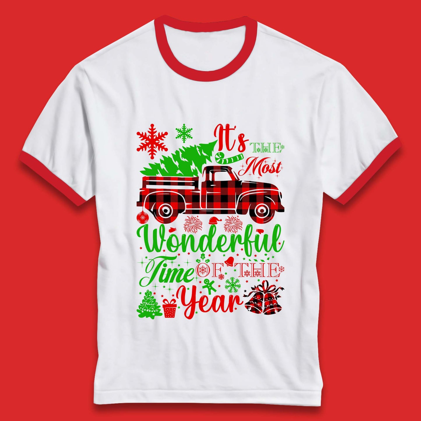 Wonderful Time Of The Year Christmas Ringer T-Shirt