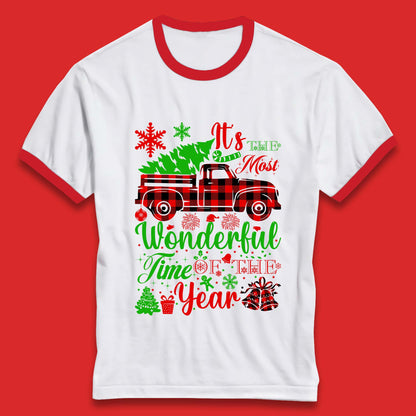 Wonderful Time Of The Year Christmas Ringer T-Shirt