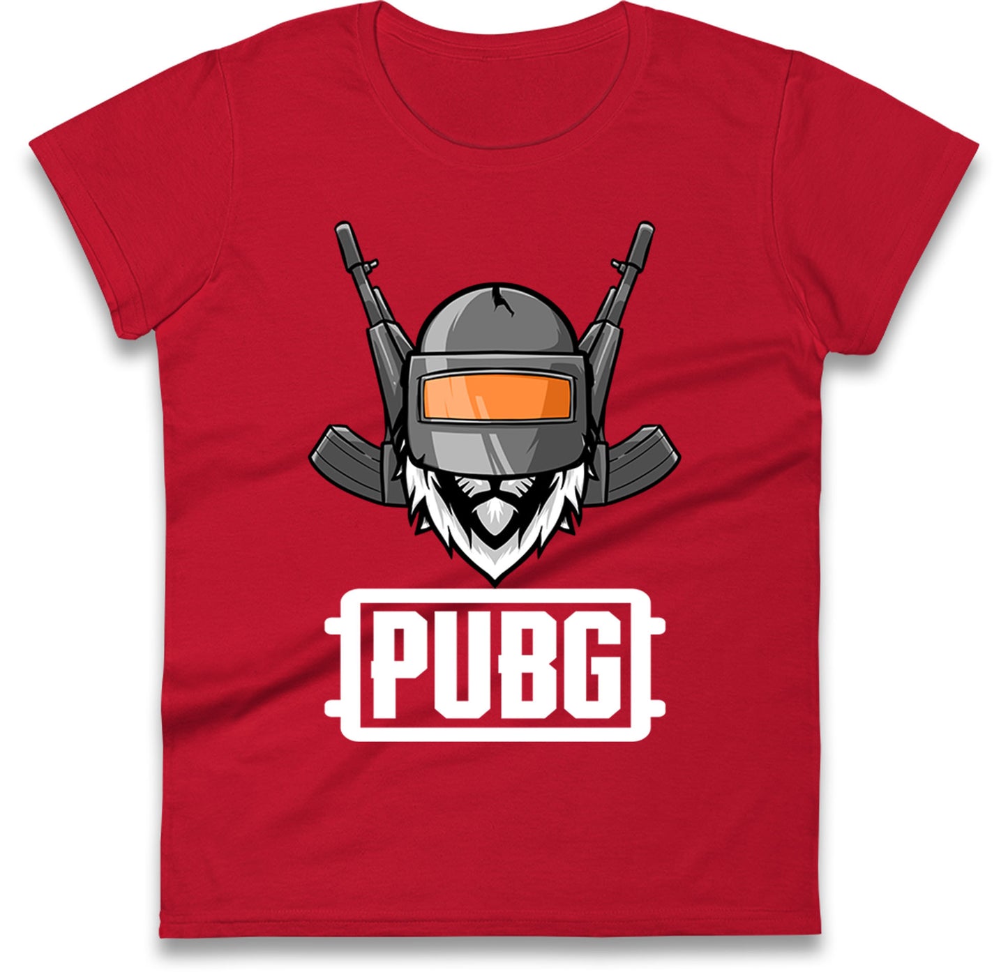 Pubg Helmet Ladies T Shirt