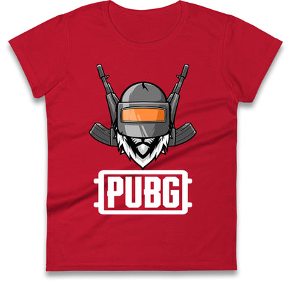Pubg Helmet Ladies T Shirt