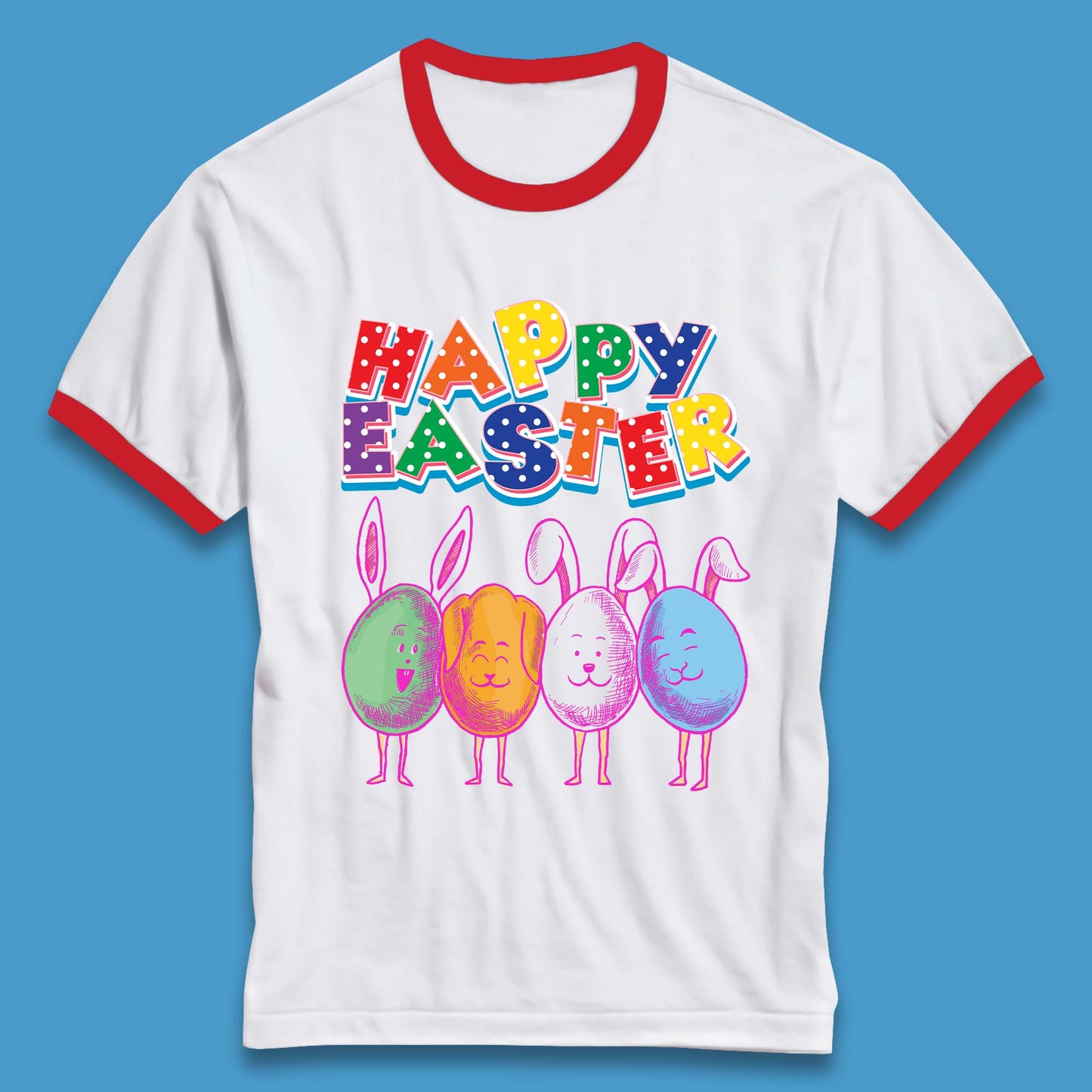 Happy Easter Ringer T-Shirt