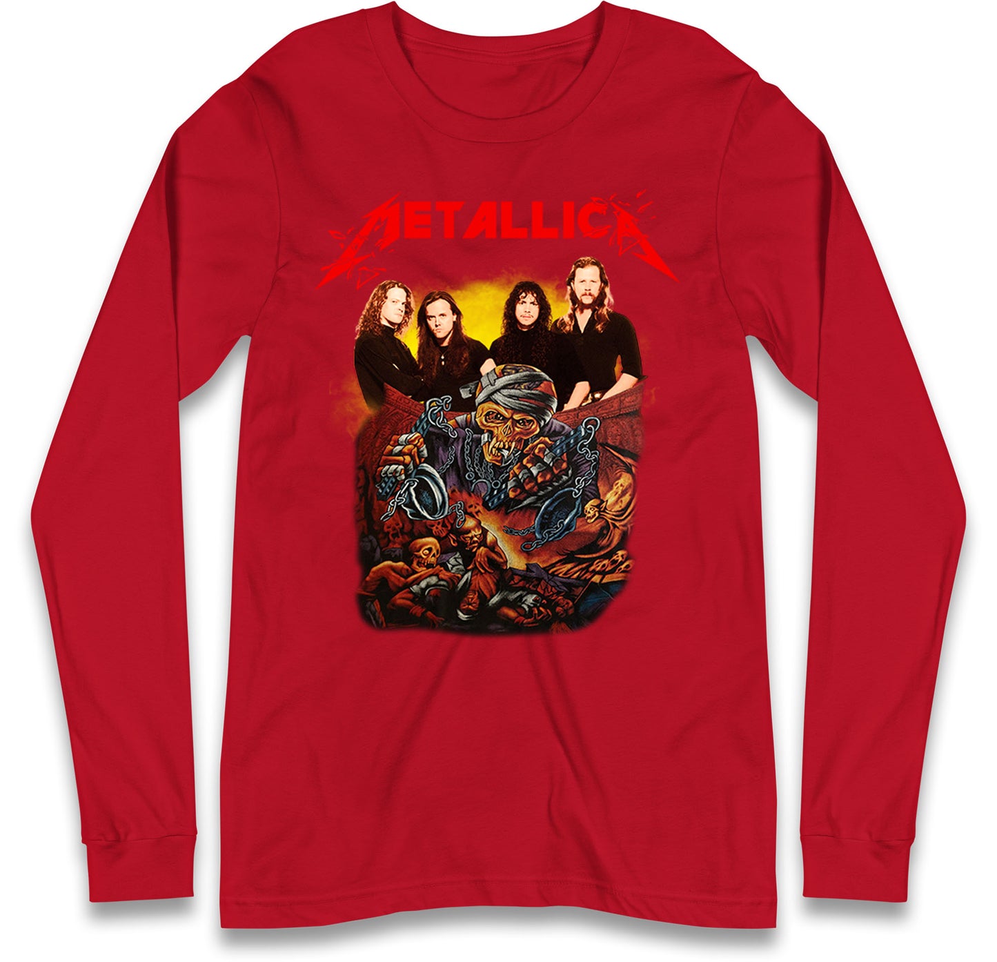 Metallica Skelington Long Sleeve T Shirt