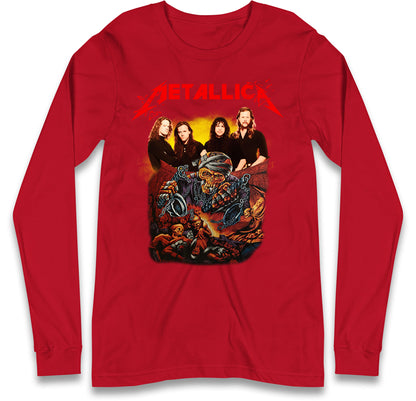 Metallica Skelington Long Sleeve T Shirt