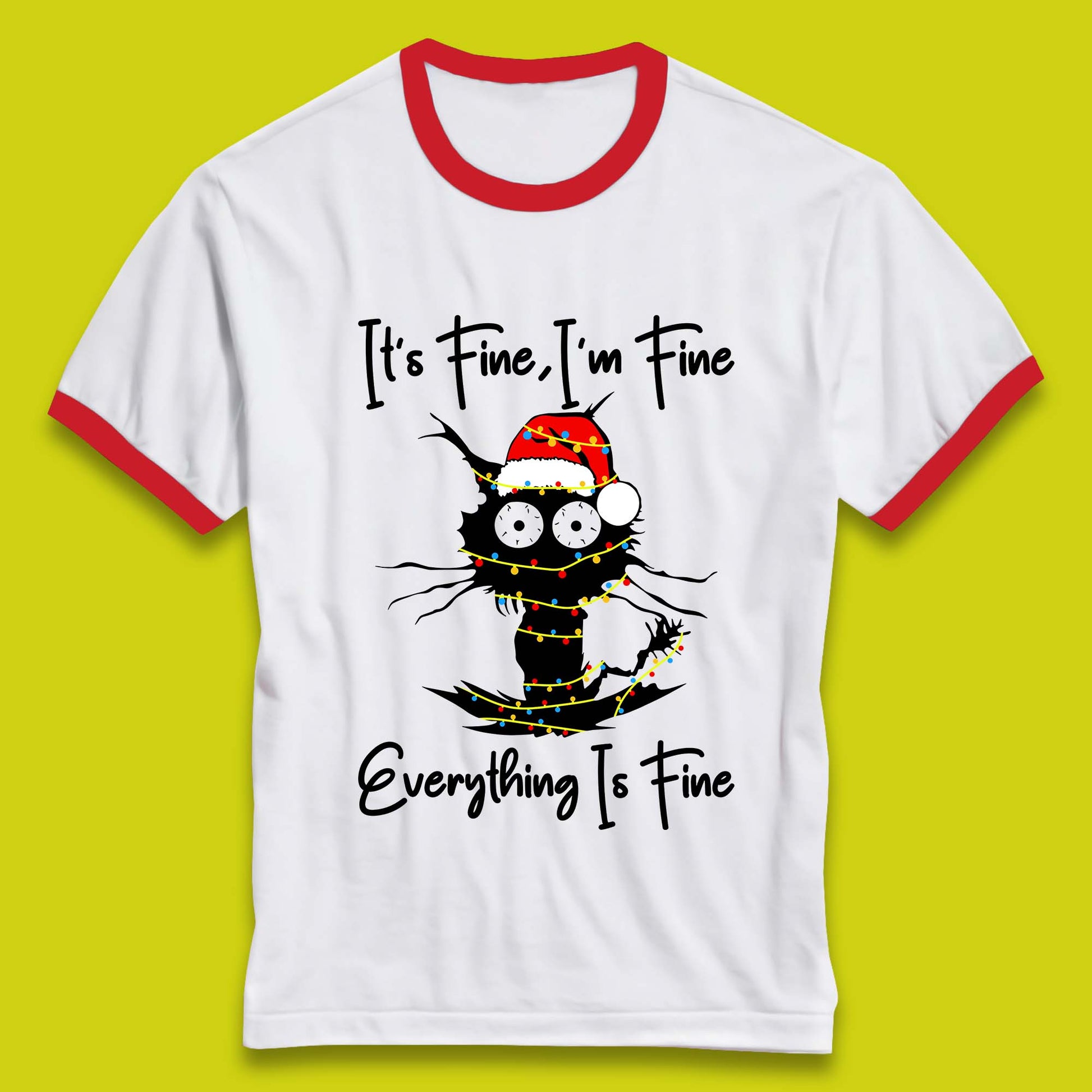 electrocuted cat ringer t shirt
