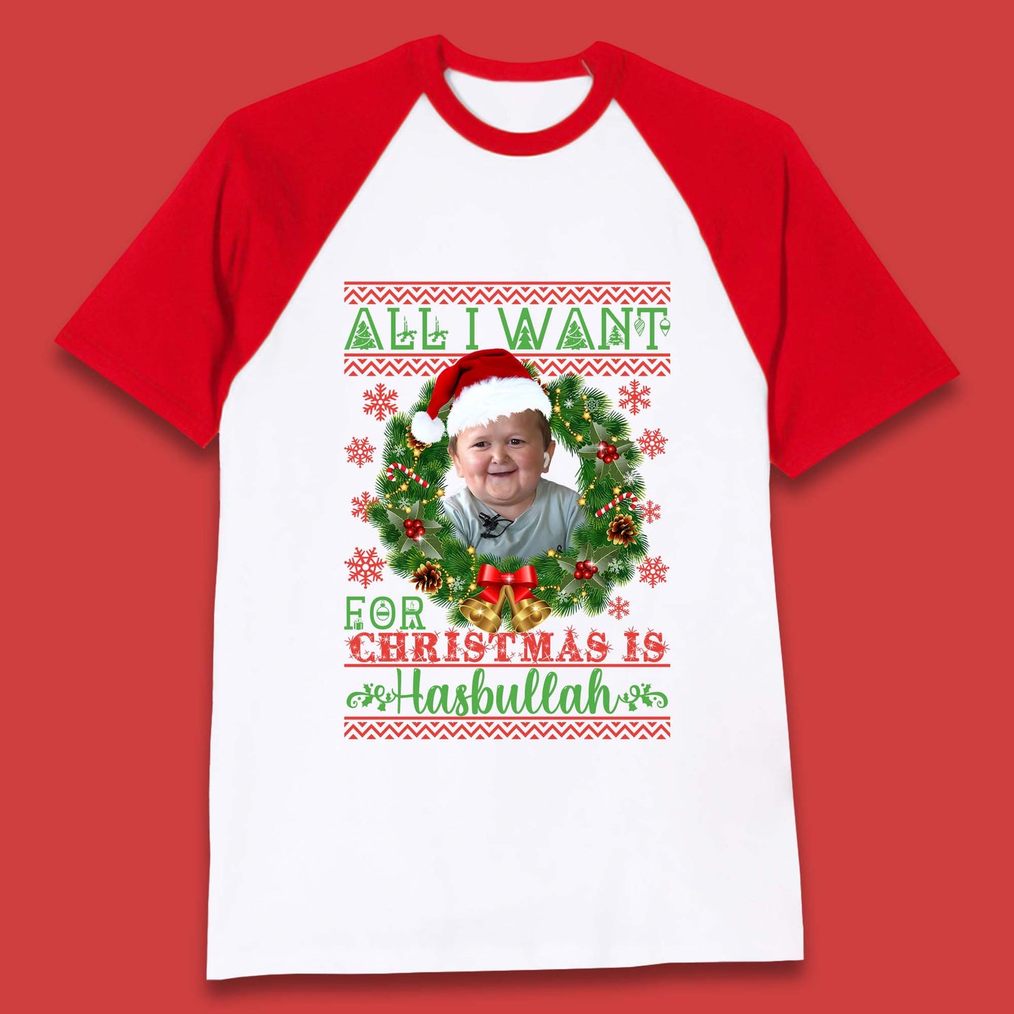 Want Hasbullah For Christmas Baseball T-Shirt