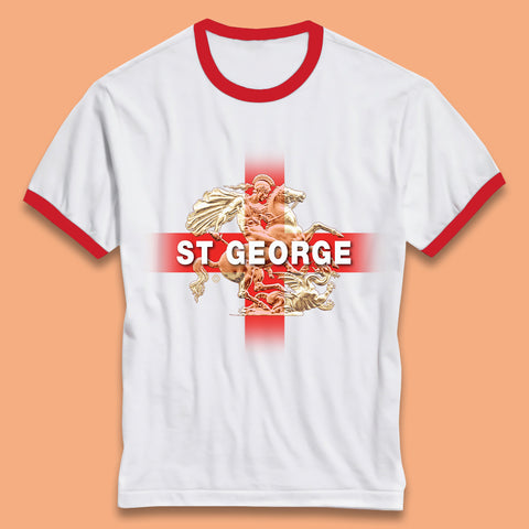 St George & The Dragon Ringer T-Shirt