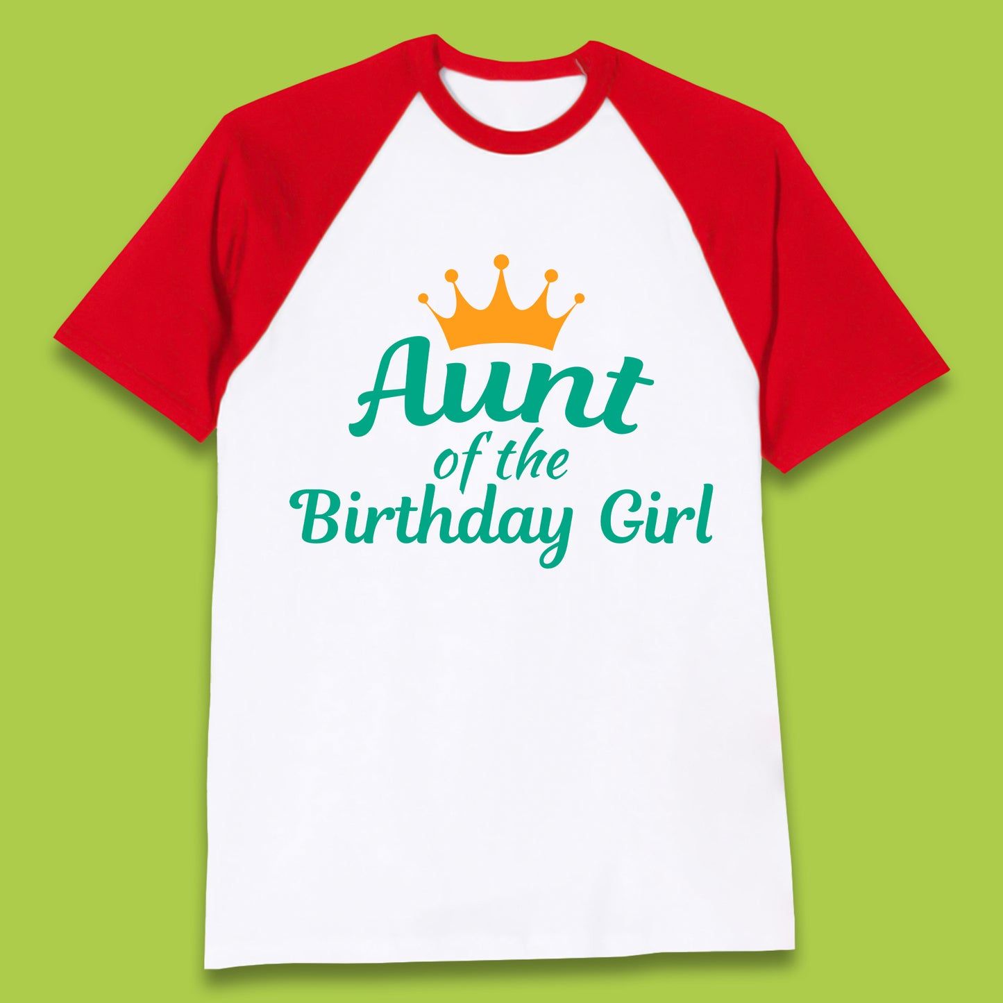 Aunt Of The Birthday Girl Baseball T-Shirt
