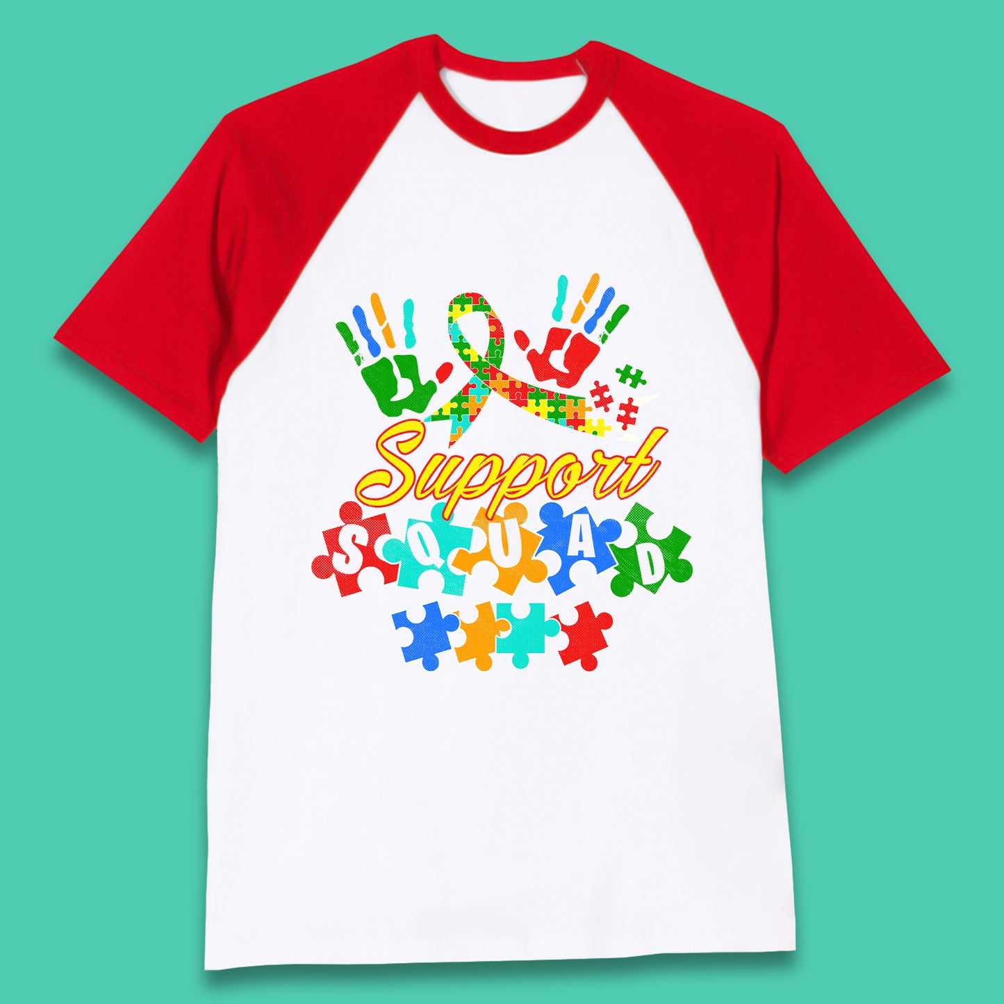 Autism Support Squad Baseball T-Shirt