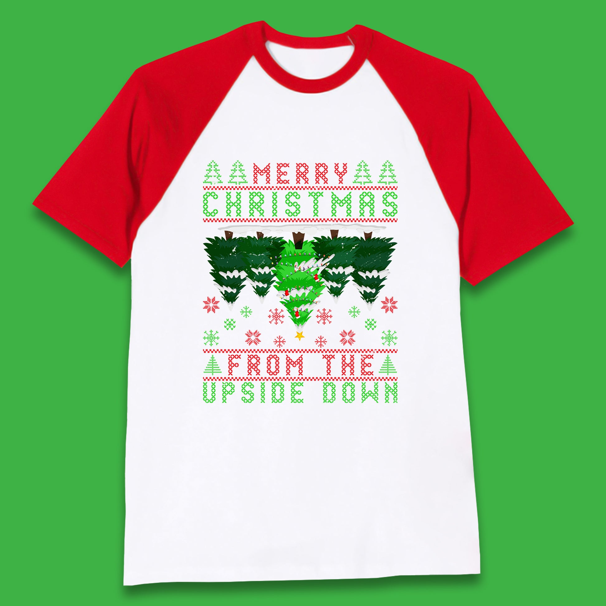 merry christmas from the upside down tree t shirt