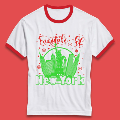 Christmas Fairytale Of New York Ringer T-Shirt