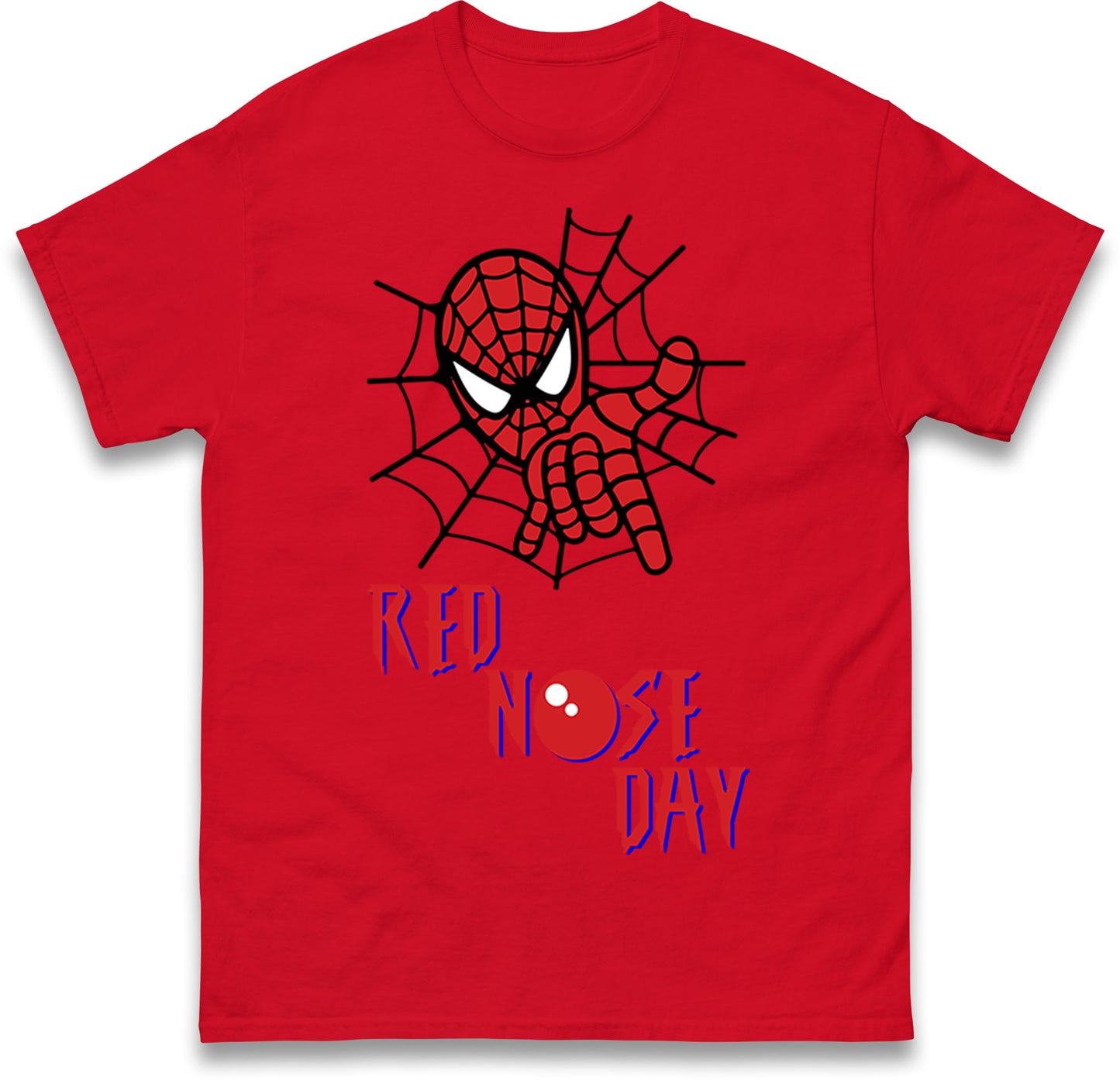 Spider Man Red Nose Day T Shirt