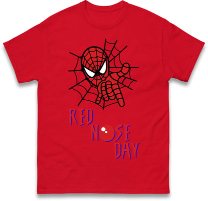 Spider Man Red Nose Day T Shirt