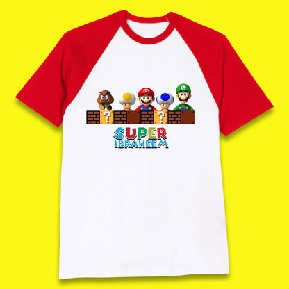Personalised Super Mario Game Series Your Name Mario Bros Luigi Toad Mega Goomba Mario Baseball T Shirt
