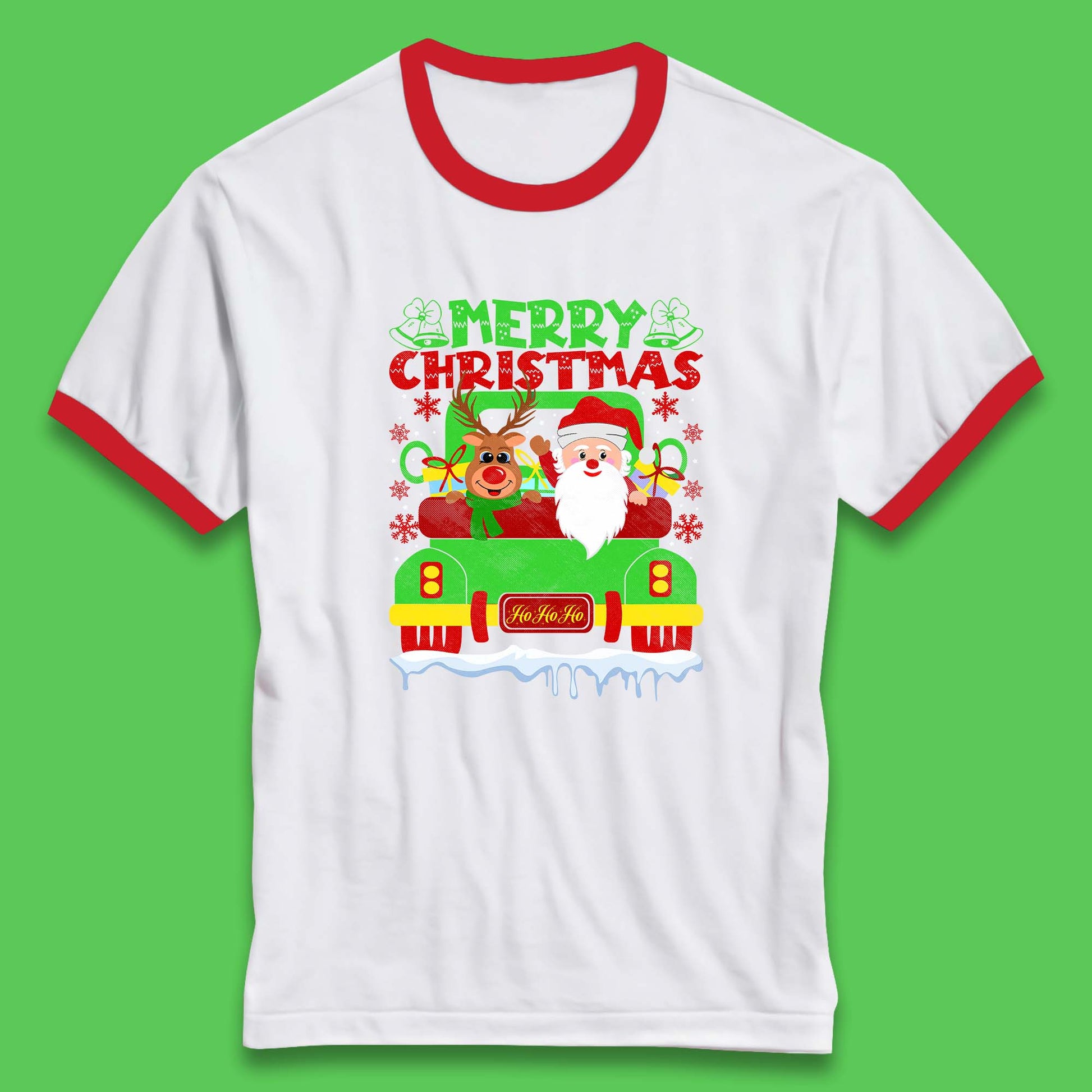merry christmas truck tee