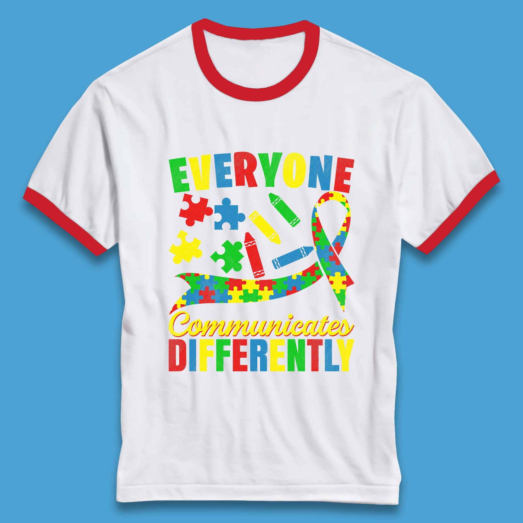 Everyone Communicates Differently Ringer T-Shirt