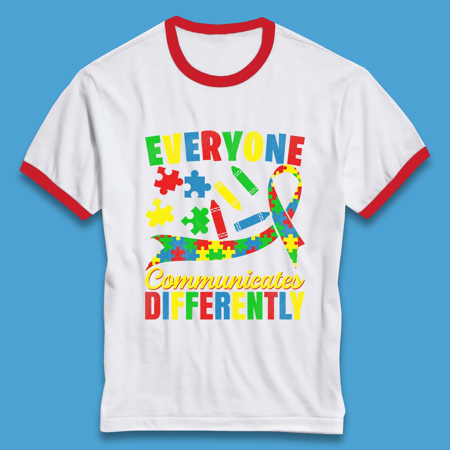 Everyone Communicates Differently Ringer T-Shirt