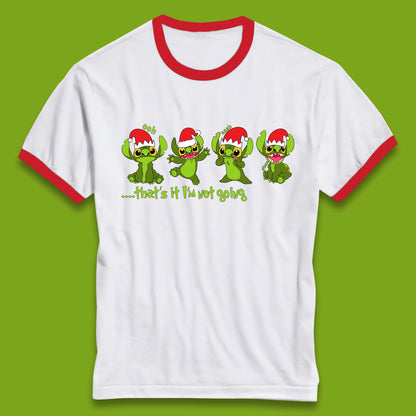 Grinch Stitch Christmas Ringer T-Shirt