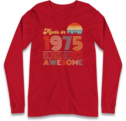 Vintage 50th Birthday Long Sleeve T Shirt