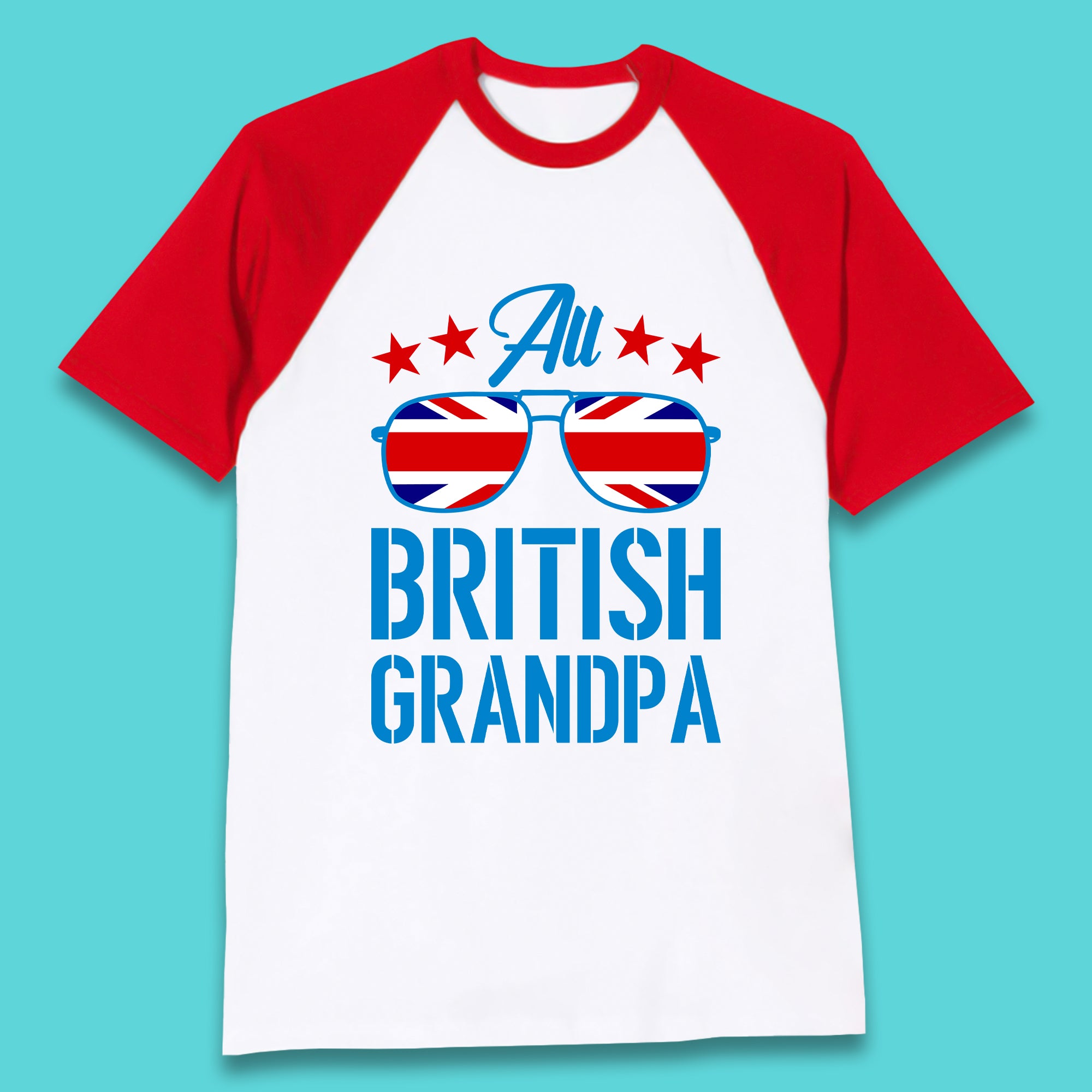 British Grandpa Baseball T-Shirt