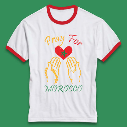 Pray For Morocco Stay Strong Morocco Earthquake Support Ringer T Shirt