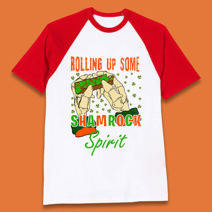 Rolling Up Some Shamrock Spirit Baseball T-Shirt