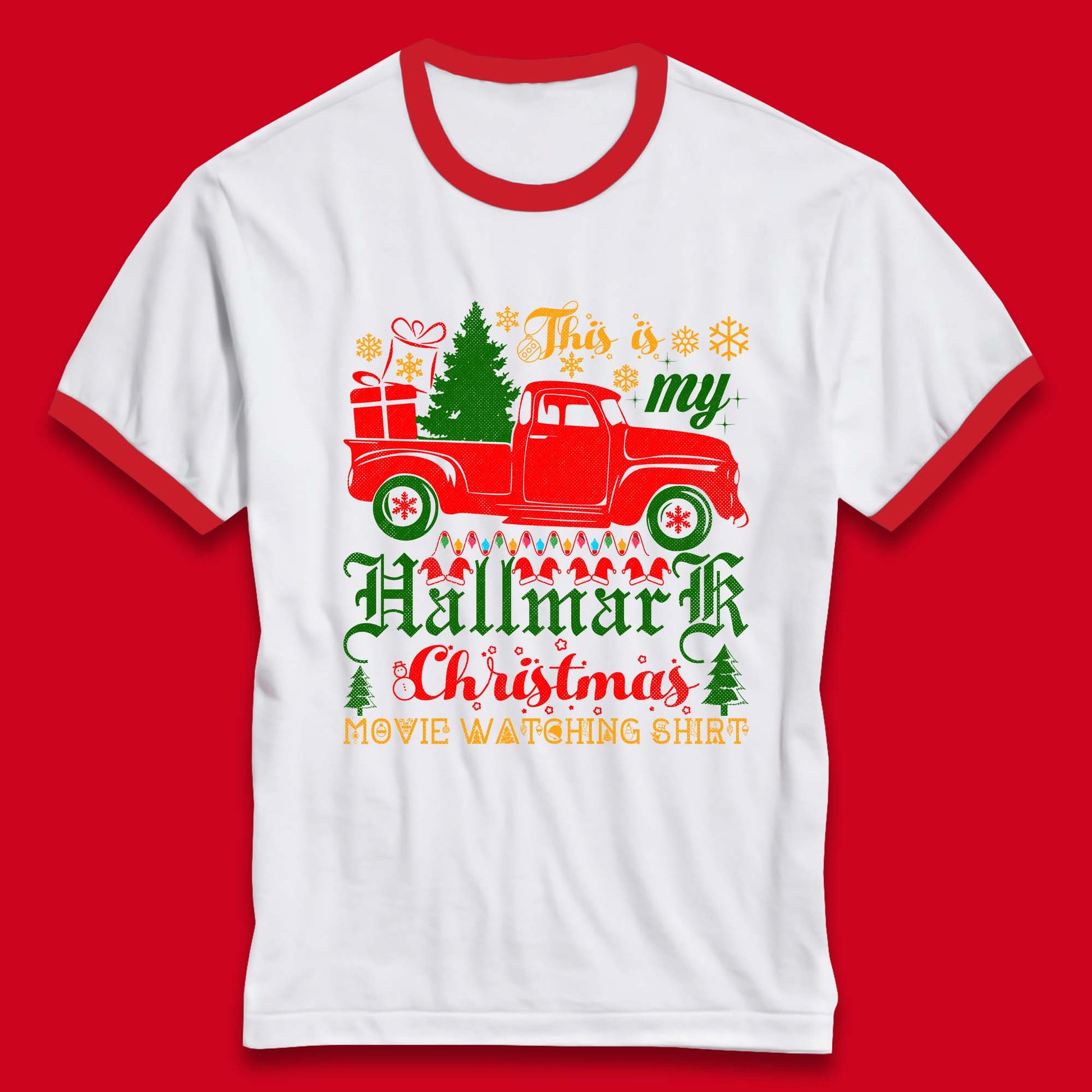 hallmark christmas movie ringer t shirt