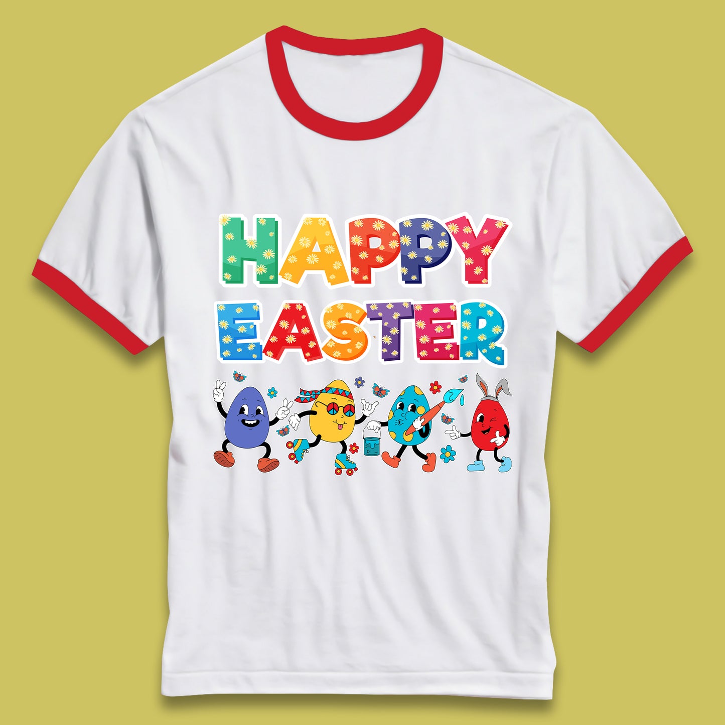 Happy Easter Ringer T-Shirt