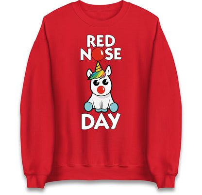 Red Nose Day Unicorn Jumper