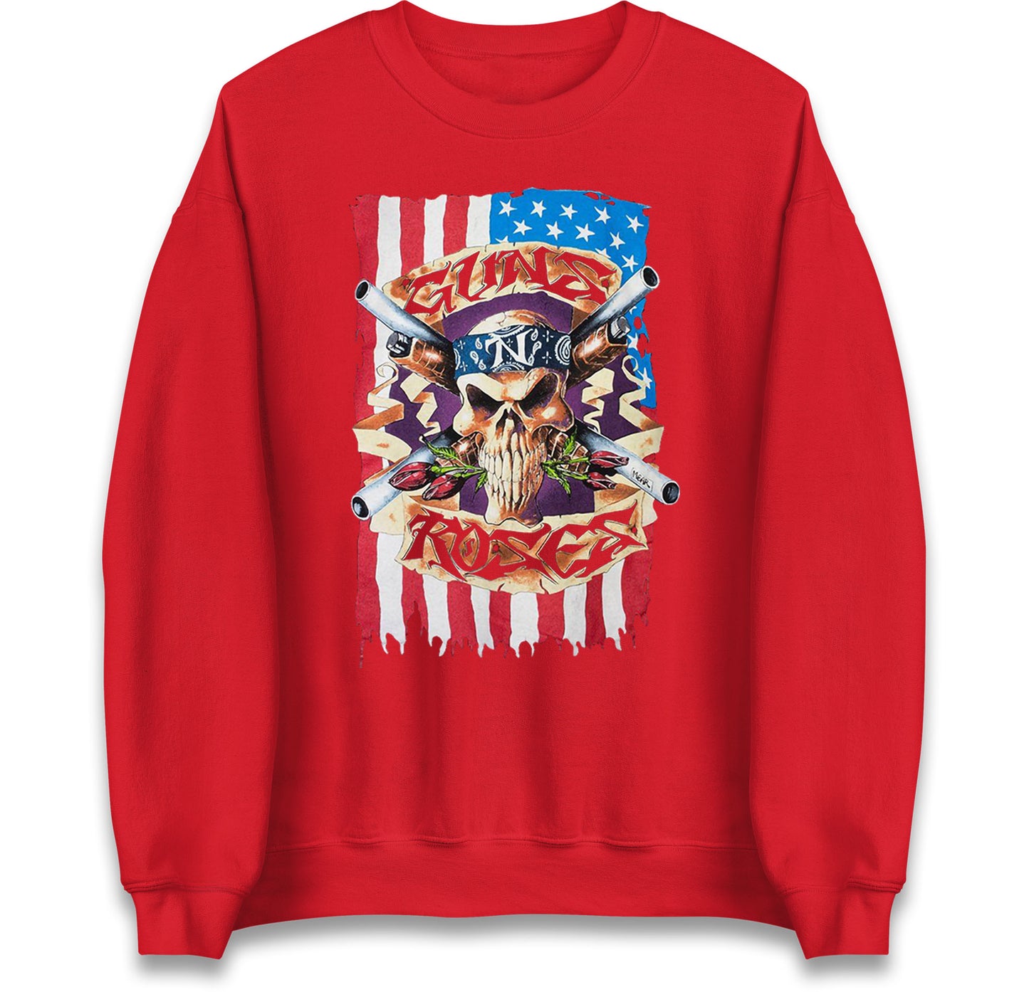 Guns N Roses American Flag Jumper